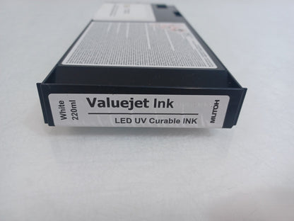 Mutoh US11-WH220E LED UV Curable Ink 220ml White - New - Expiry 03/11/24