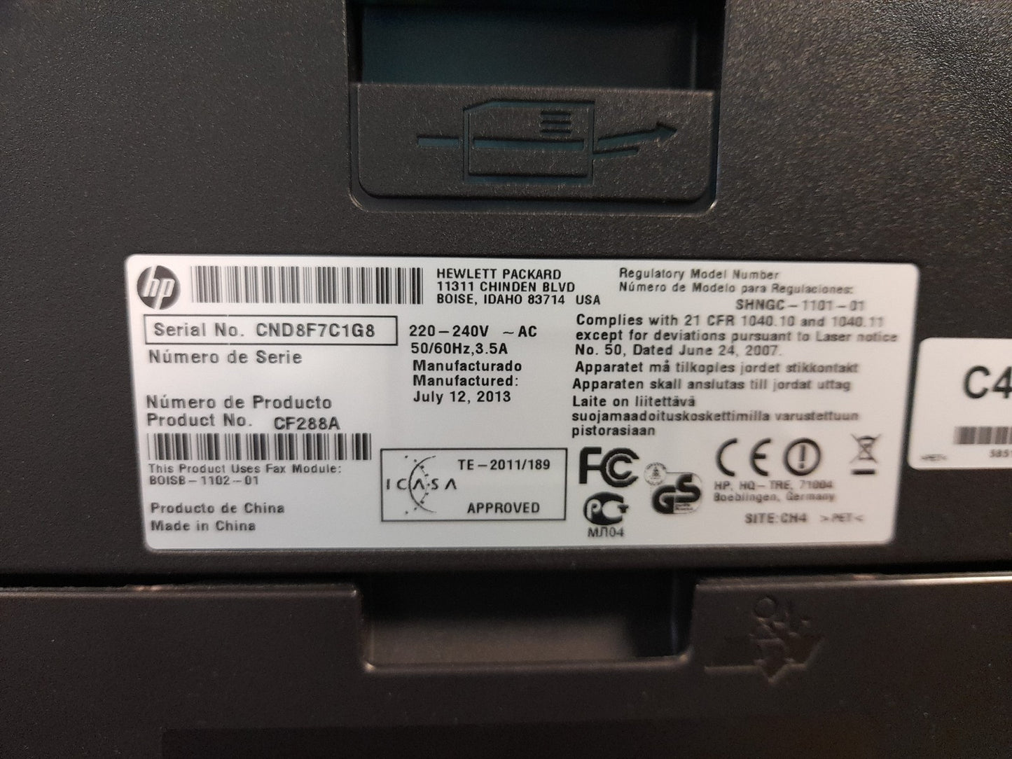 HP LaserJet Pro 400 M425dw A4 Mono Multifunction LaserJet Printer - CF288A