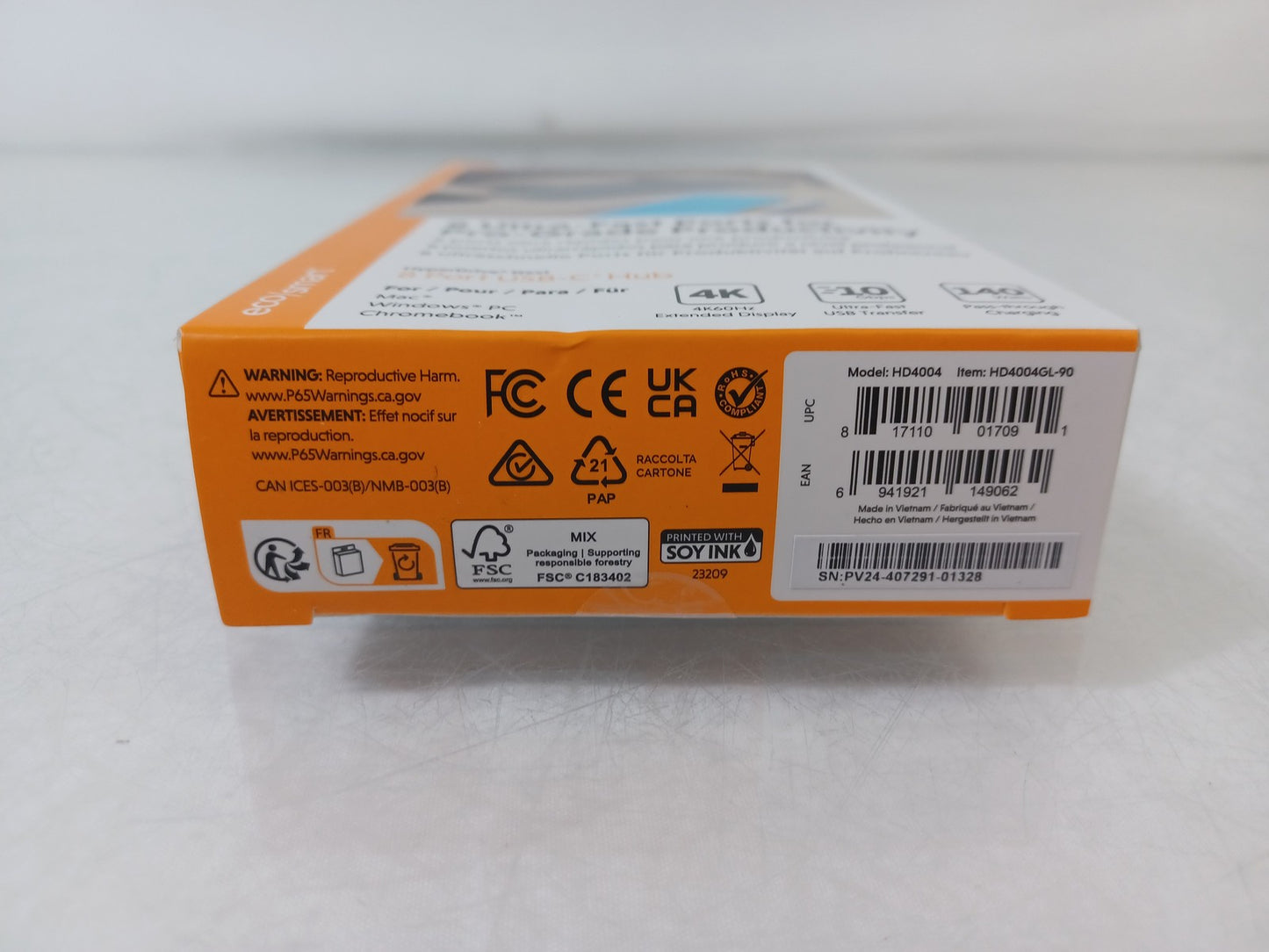 Targus HyperDrive Next 8 Port USB-C Midnight Blue Hub - HD4004GL