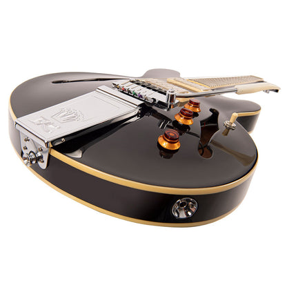 Fret-King Elise Custom With Vintage Style Vibrato Electric Guitar ~ Gloss Black