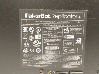 MakerBot PABH65 Replicator+ 3D Printer - Missing Fan Shroud