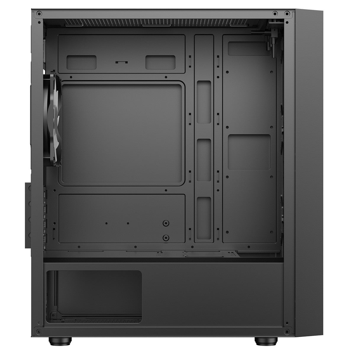 CiT Luna Airflow Micro-ATX Black PC Gaming Case Mesh Front Panel ‎CIT-LUNA-BLK
