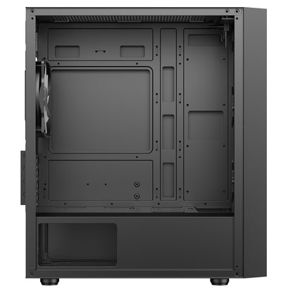 CiT Luna Airflow Micro-ATX Black PC Gaming Case Mesh Front Panel ‎CIT-LUNA-BLK
