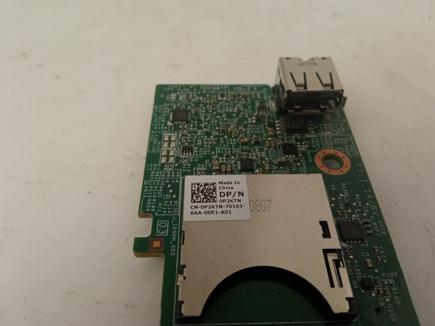 Dell PowerEdge FC630 M630 Internal Dual SD Card Reader 0P2KTN P2KTN