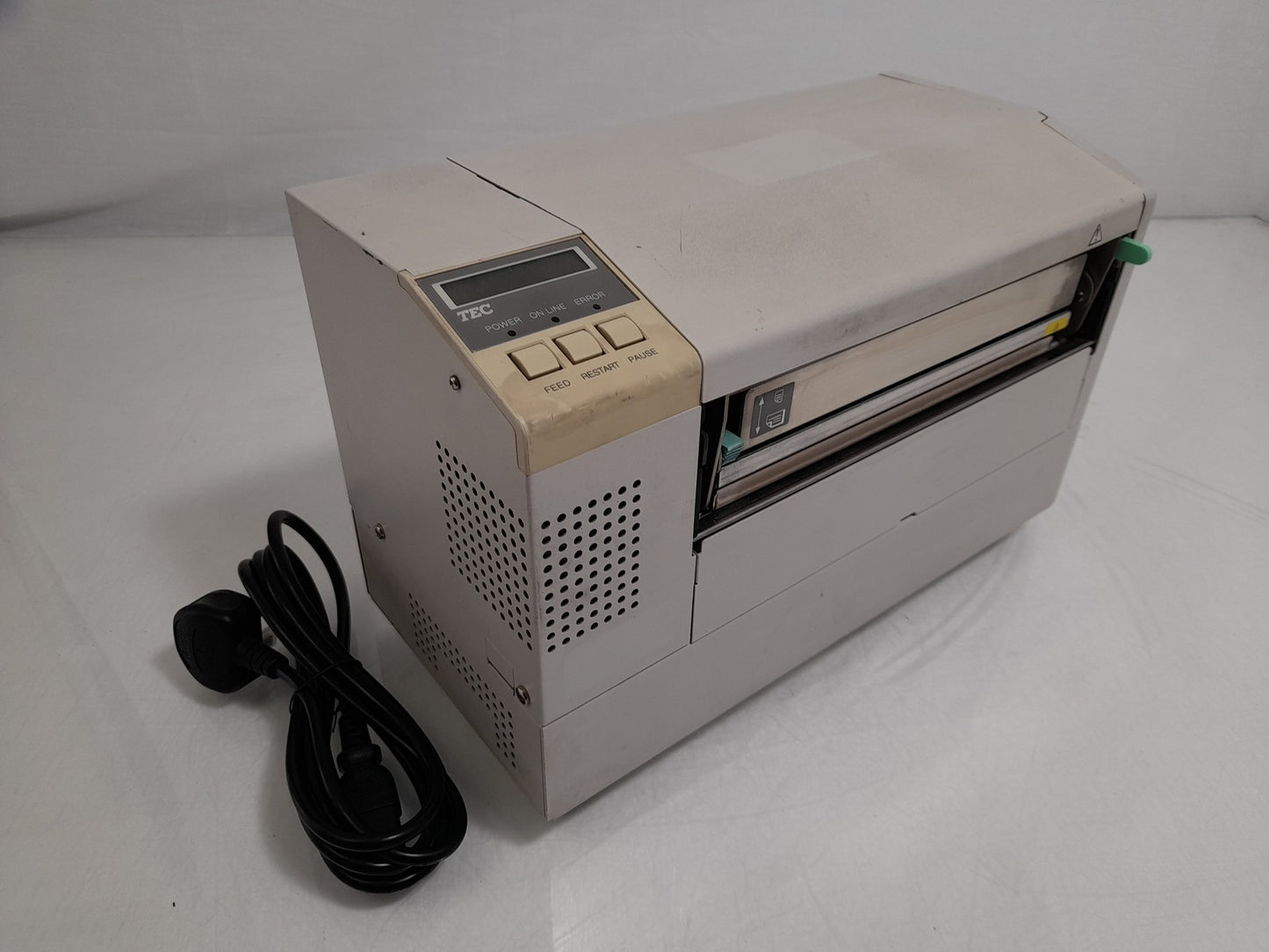 TEC B-852-TS12-QP Parallel & Serial Wide Industrial Label Printer Missing Holder