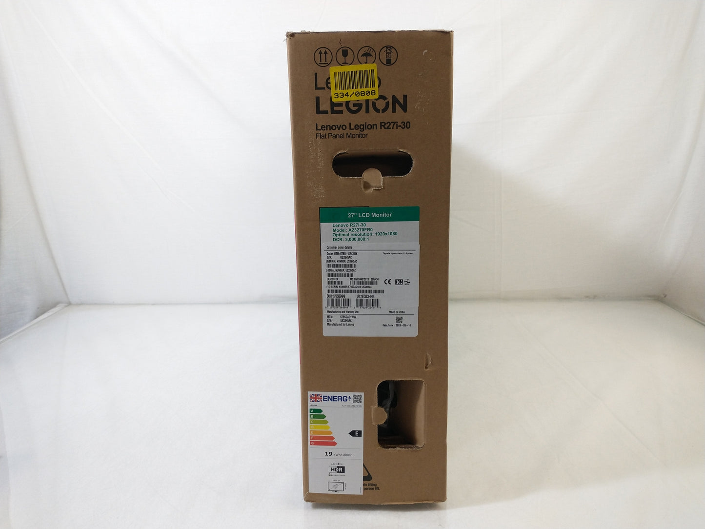 Lenovo Legion R27i-30 27" HDMI DP 1920x1080 Gaming Monitor With Stand