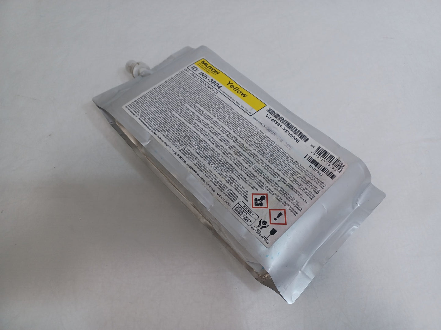 Mutoh Eco Solvent ValueJet VJ-MS31-YE1000E 1000ml Yellow - Expiry 28/06/2025