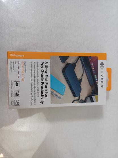 Targus HyperDrive Next 8 Port USB-C Midnight Blue Hub - HD4004GL