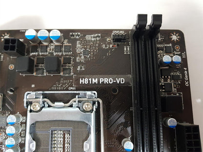 MSI H81M PRO-VD Socket LGA 1150 DDR3 PCIe Motherboard