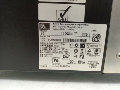 Zebra 110XiIII PLUS Xi Series USB Serial Industrial Thermal Label Printer