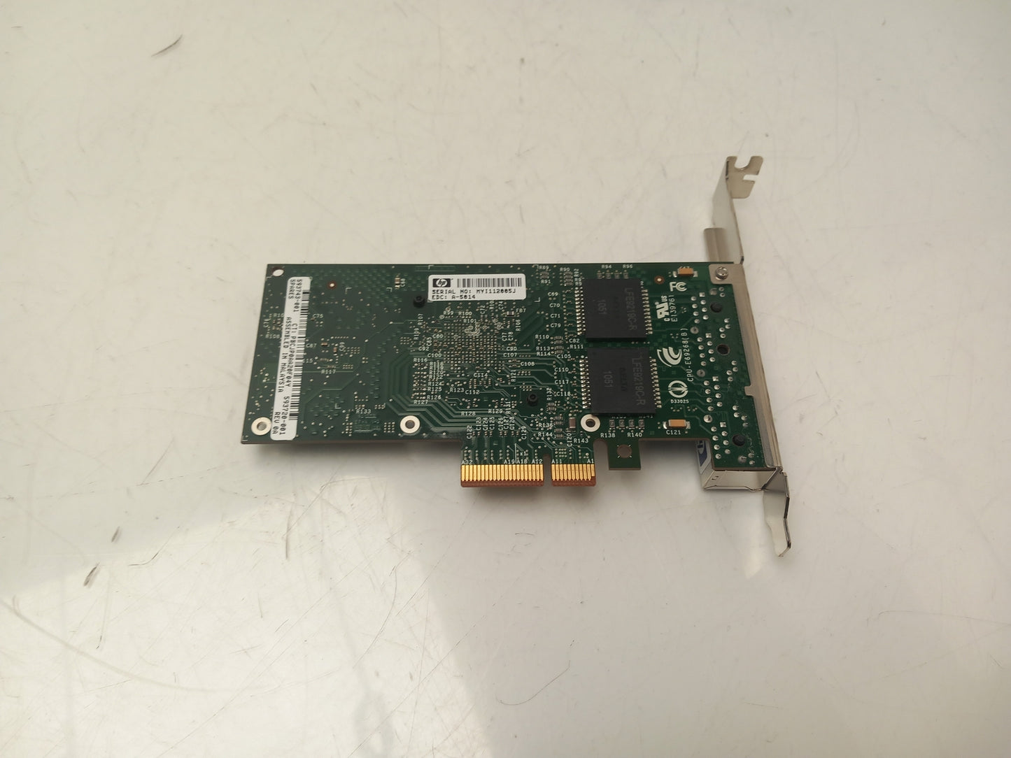 HP 4 Quad Port Gigabit Ethernet PCI -E Adaptor Card 593720-001 593743-001