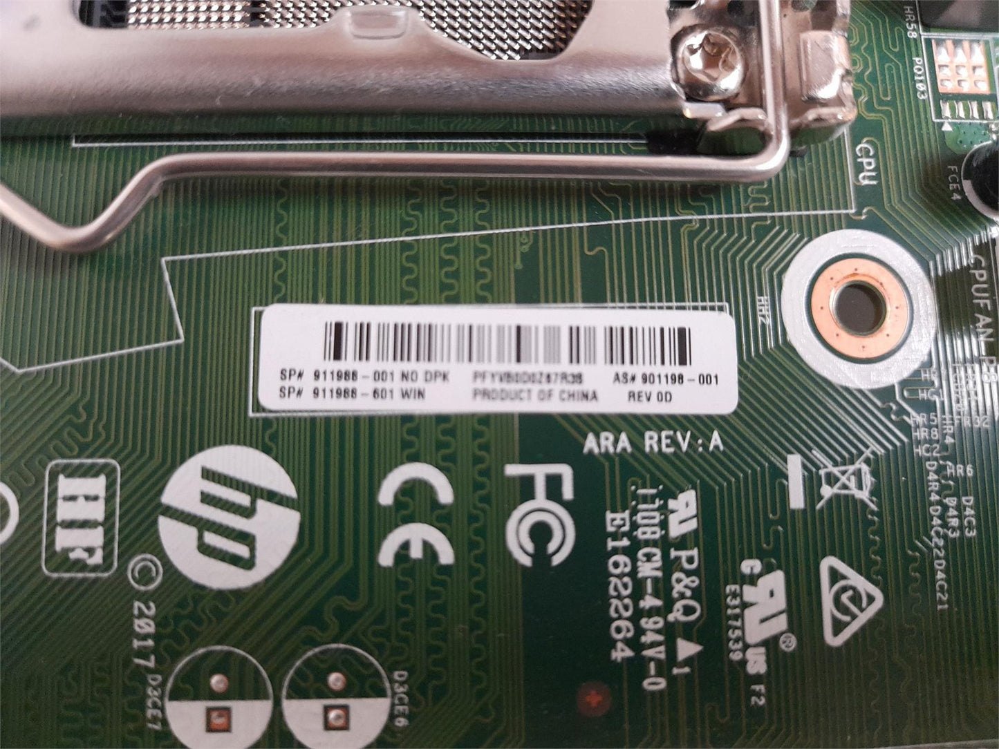 HP 600 G3 Socket LGA1151 DDR4 Motherboard 901198-001 911988-001