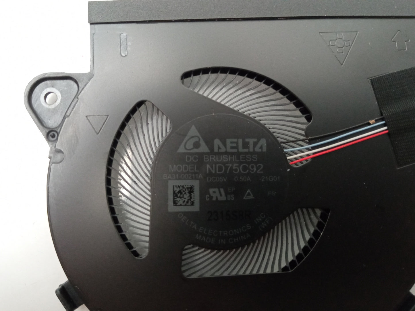 Samsung Galaxy Book2 360 NP730QED Laptop Cooling Fan ND75C92 BA31-00211A