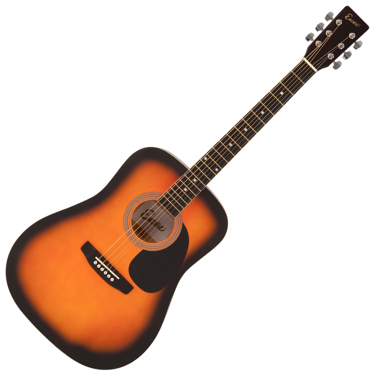 Encore Dreadnought Outfit Acoustic Guitar ~ Sunburst