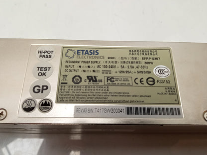 Etasis EFRP-S307 300W Hot Swap Server Power Supply Unit