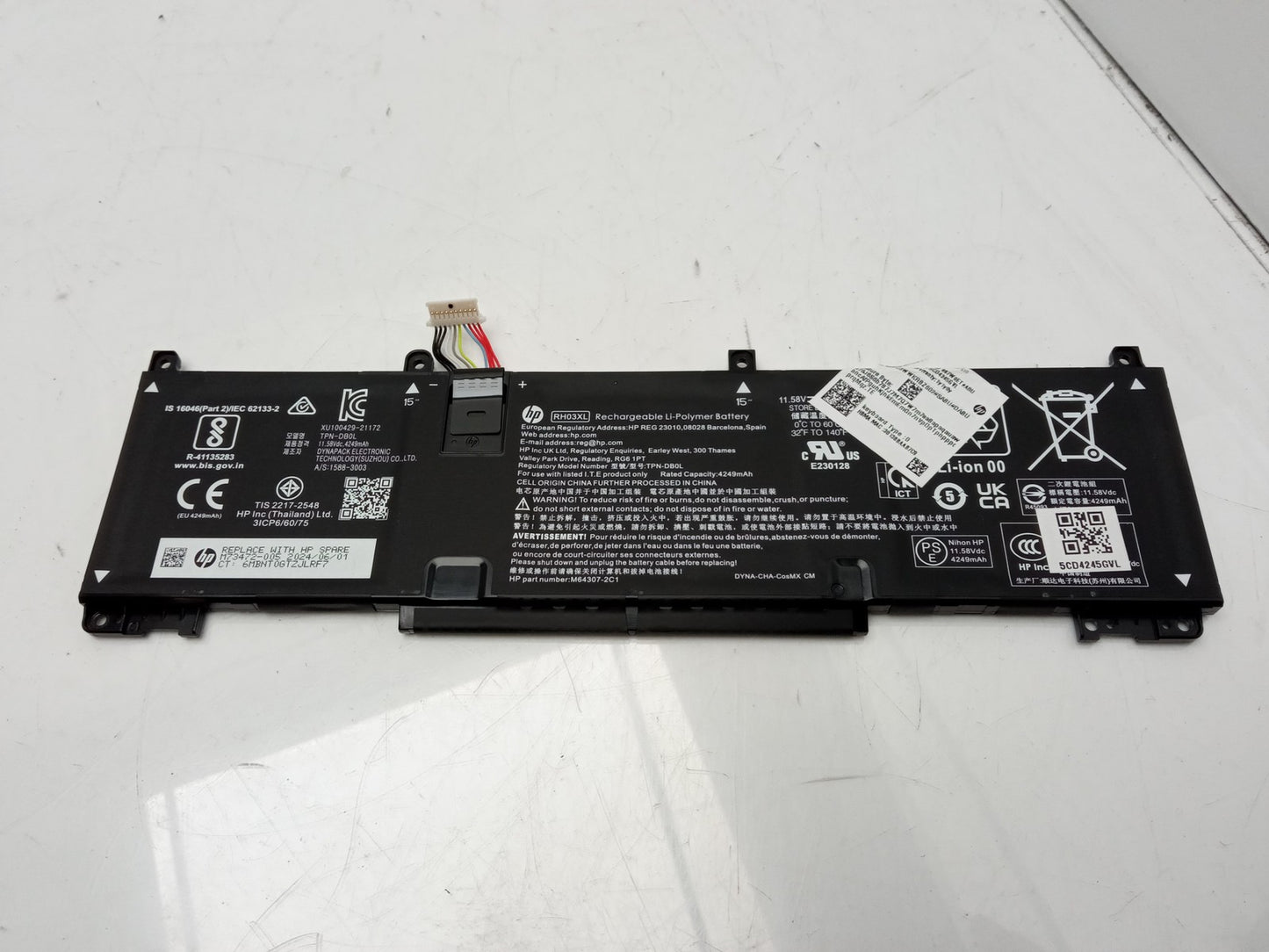 HP 45Wh 11.58V 4249mAh Replacement Laptop Battery RH03XL