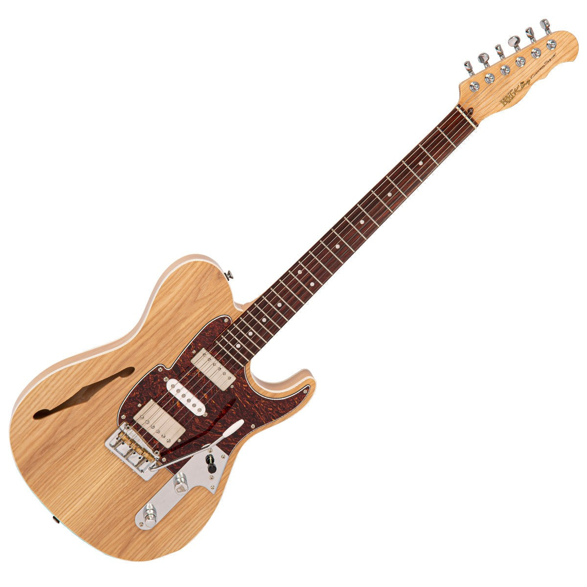 Fret-King Country Squire Semitone De Luxe Electric Guitar ~ Natural Ash