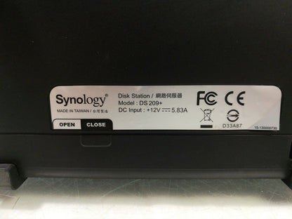 Synology DS209+ Disk Station 1TB 2 Bay NAS Network Attached Storage - 2x 500GB