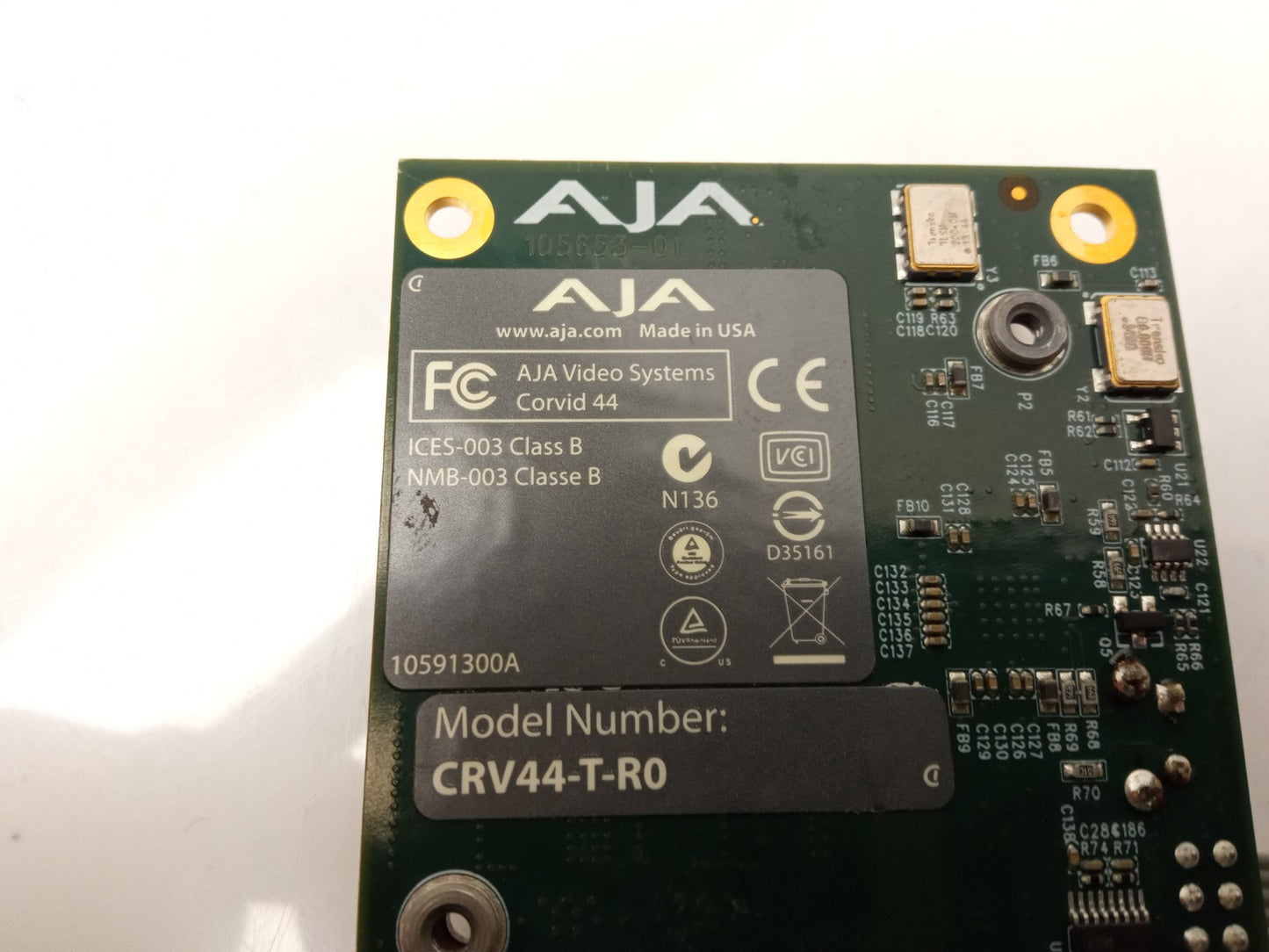 AJA Corvid 44 Flexible Multi-Format I/O Capture Card CRV44-T-R0 - Missing Shroud