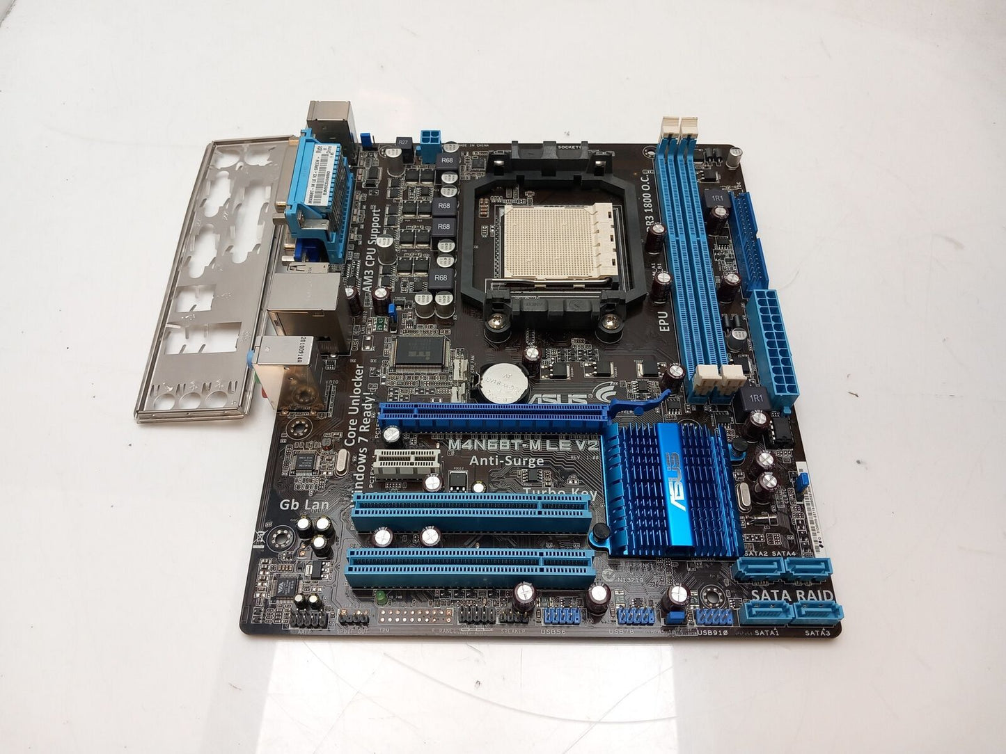 ASUS M4N68T-M LE V2 Socket AM3 DDR3 Micro ATX Motherboard With I/O Shield