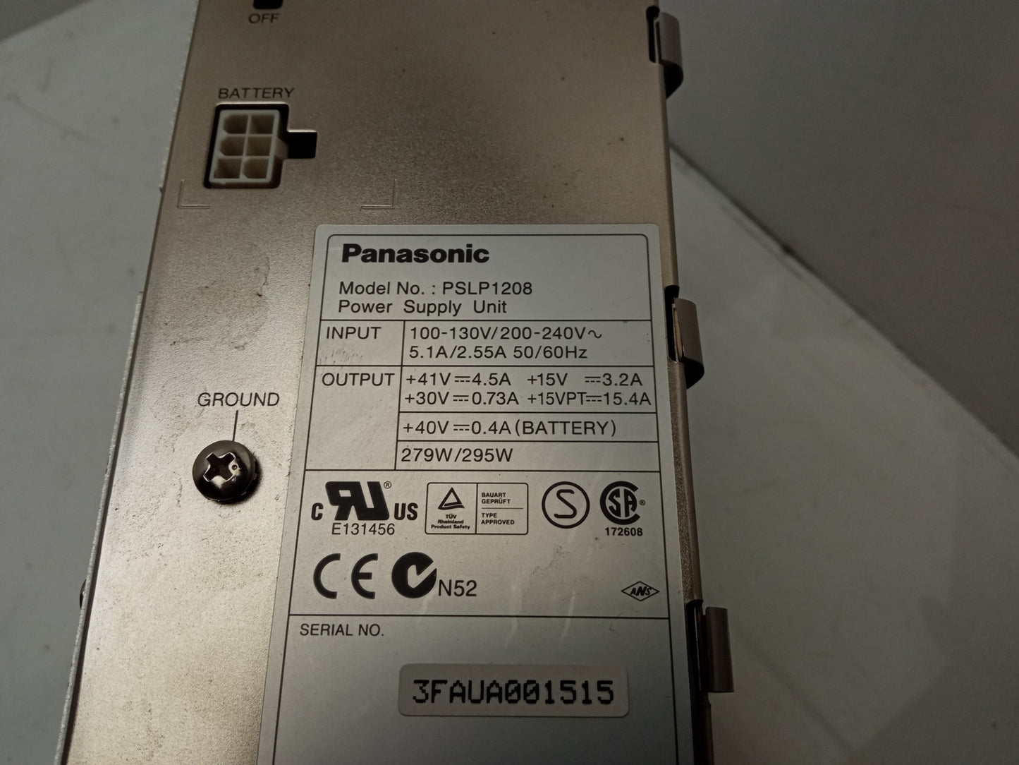 Panasonic PSLP1208 295W Telephone System Power Supply Unit