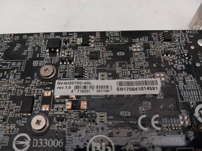 Gigabyte GeForce GTX1050Ti 4GB DDR5 PCIe Video Graphics Card GV-N105TOC-4GL