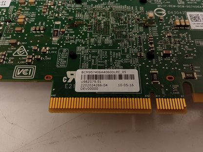 Dell Broadcom 57406 Dual Port 10GbE PCIe Low Profile Network Card 09P1N8 9P1N8