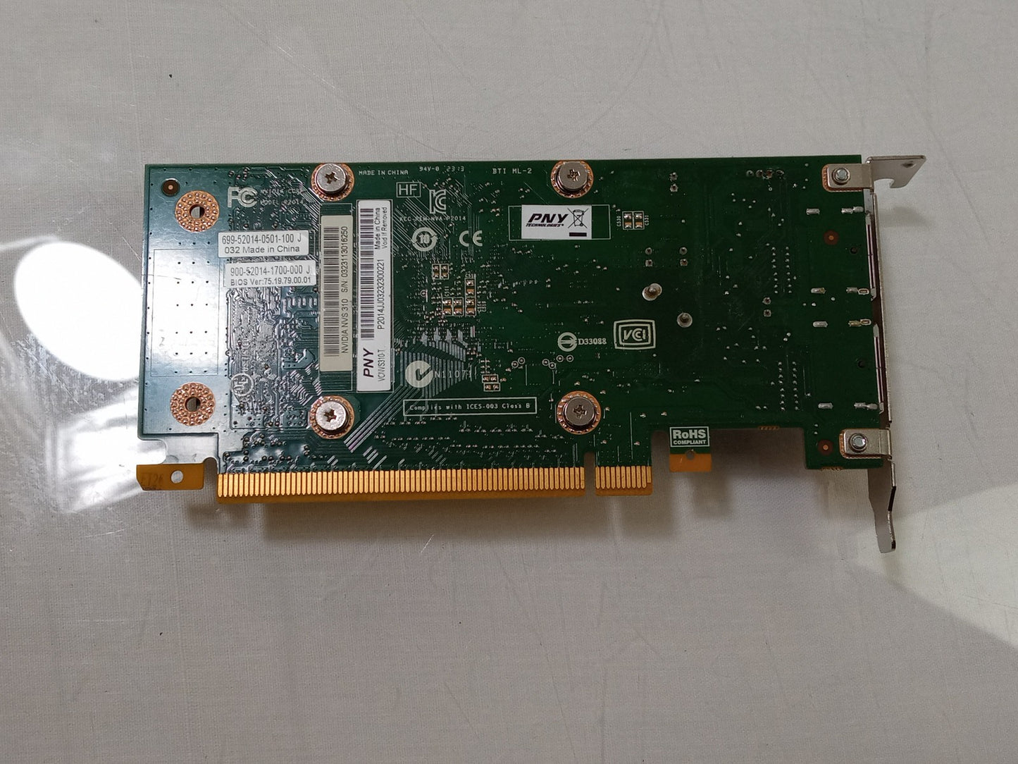 NVIDIA NVS 310 512MB PCI-E Dual Display Port LP Video Graphics Card VCNVS310-T