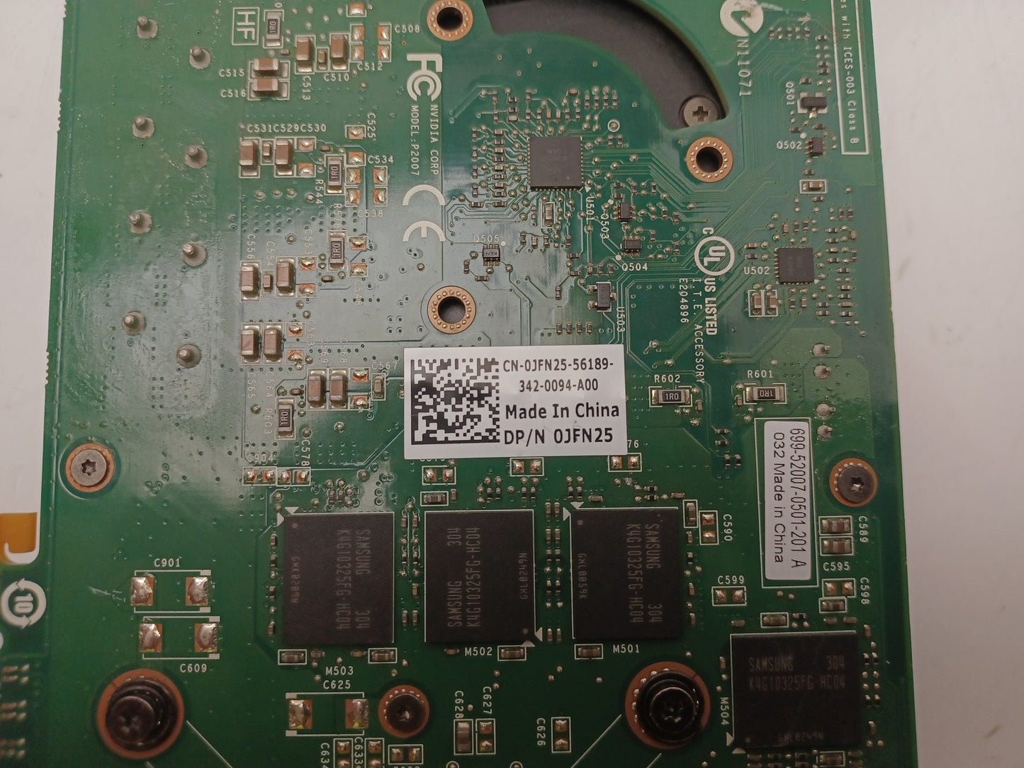 Dell Nvidia Quadro 5000 2.5 GB DDR5 PCIe Video Graphics Card 0JFN25 JFN25