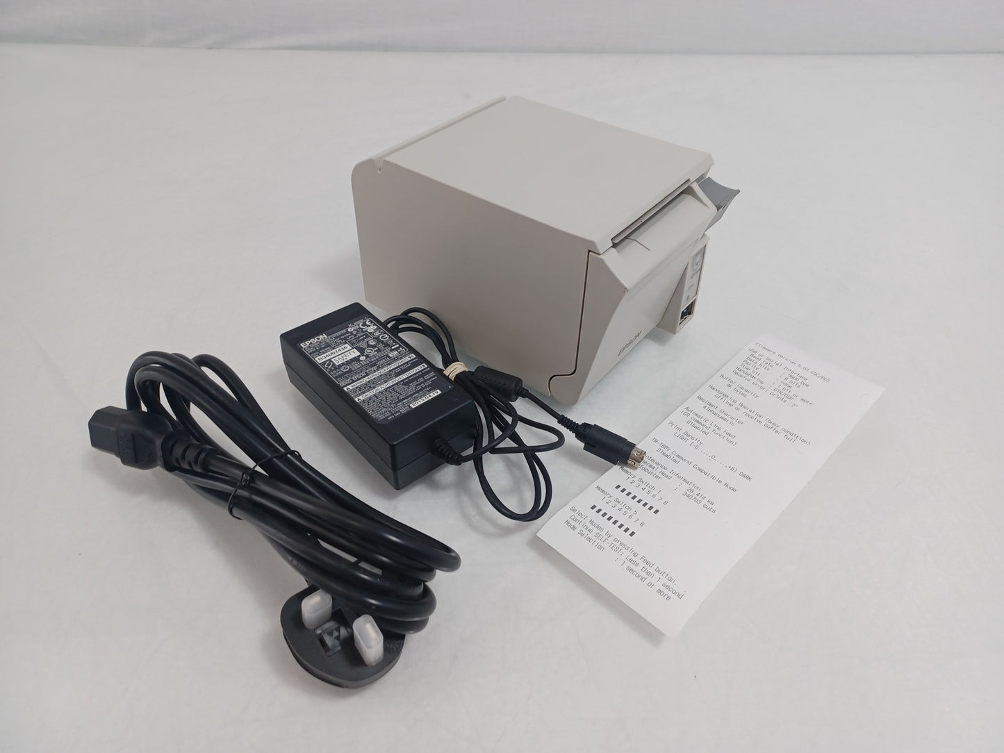 Epson M296A TM-T70II Beige USB Serial Receipt Thermal POS Printer - With PSU