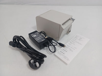 Epson M296A TM-T70II Beige USB Serial Receipt Thermal POS Printer - With PSU