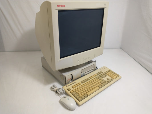 Vintage Compaq Deskpro EN PC Pentium III 933 MHz 384MB 40GB HDD With CRT