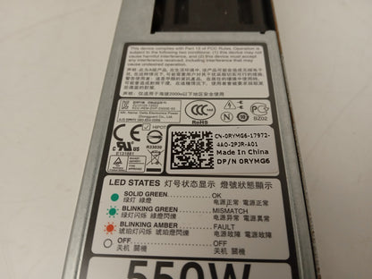 Dell PowerEdge R420 550W Server Power Supply Unit 0RYMG6 RYMG6