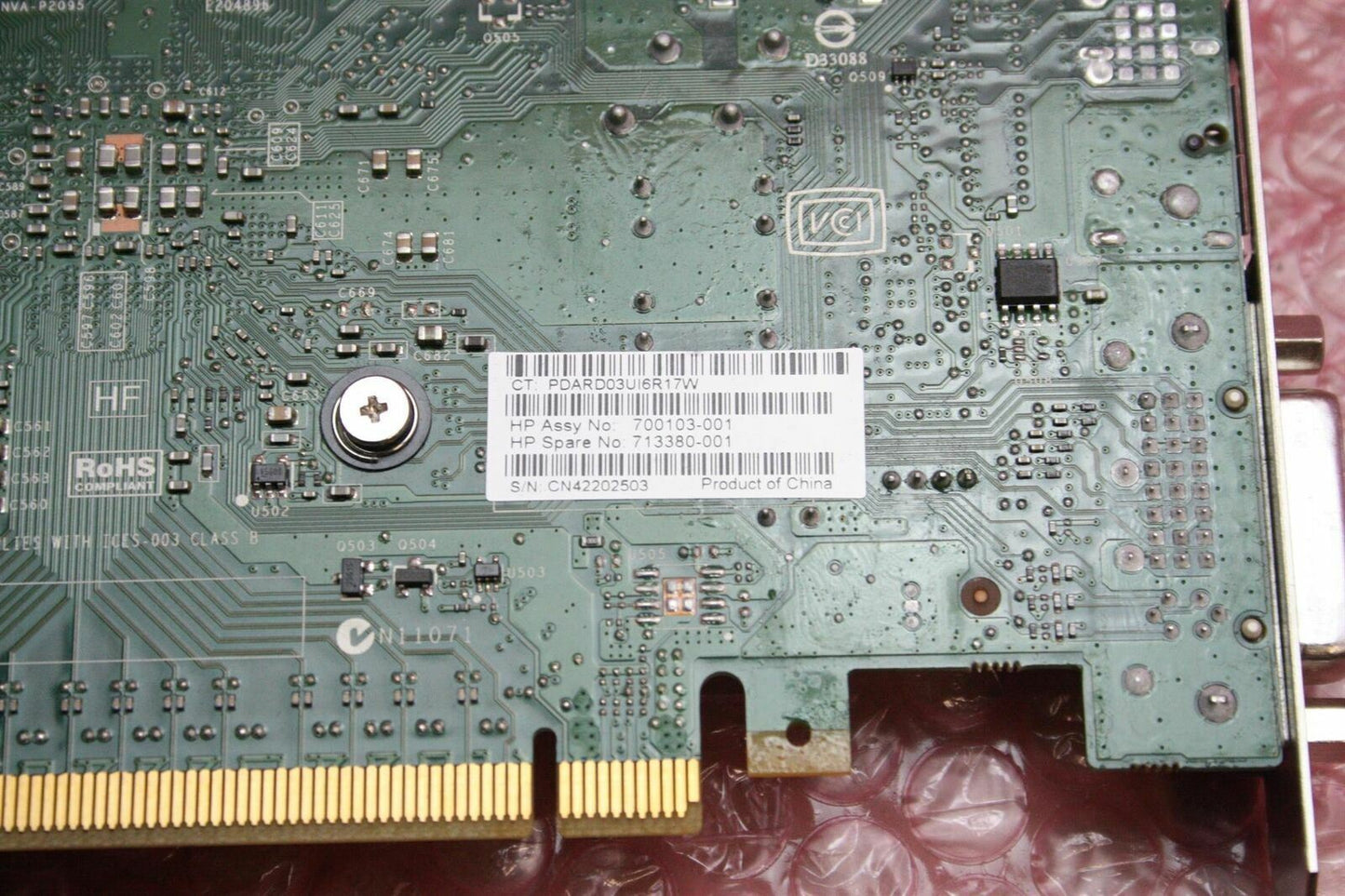 NVIDIA Quadro K2000 2GB GDDR5 Video Graphics Card HP 700103-001 713380-001