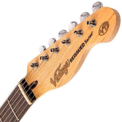 Vintage V72 ReIssued Custom Spec Electric Guitar ~ Flame Tobacco Burst