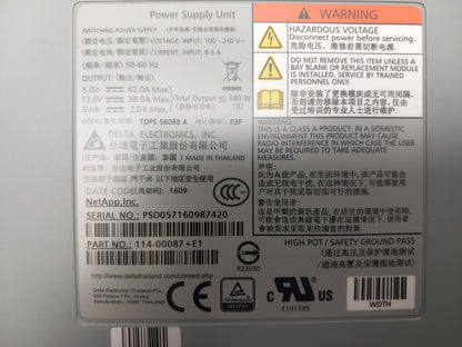 NetApp 580w Server Power Supply Unit 114-00087+E1