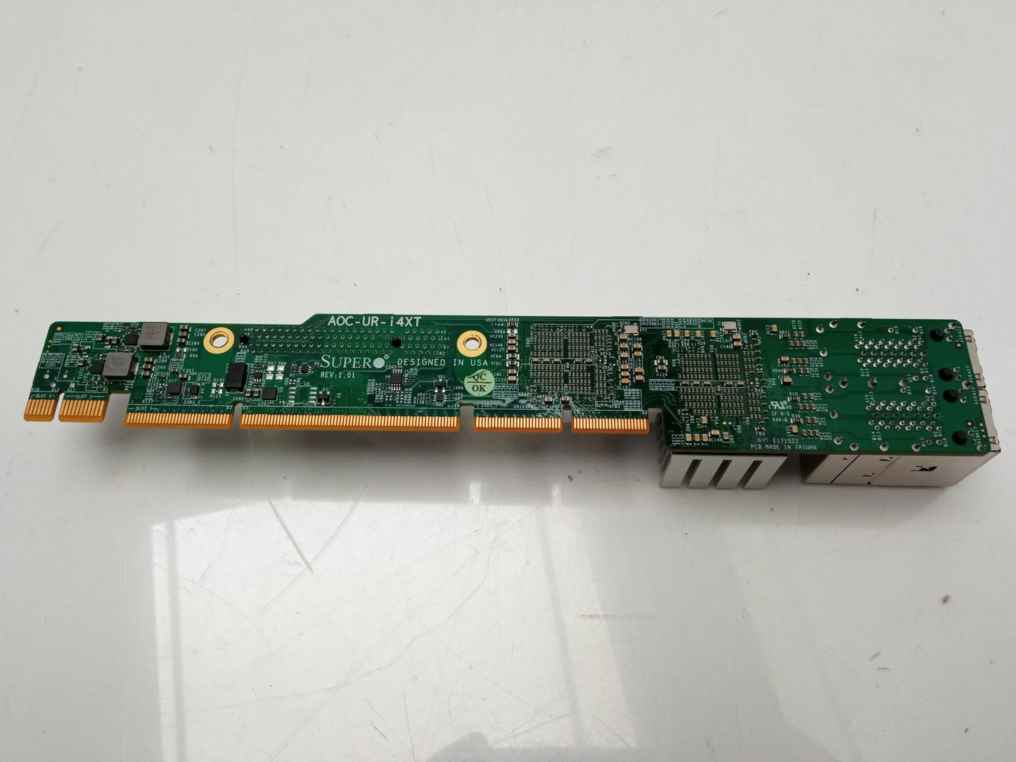 SuperMicro AOC-UR-I4XT 1U Quad Port RJ-45 10GbE Riser Card
