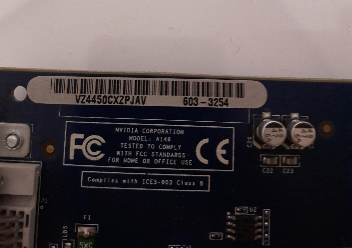 Apple PowerMac G5 GeForce FX5200 Video Graphics Card 630-3254 630-6627