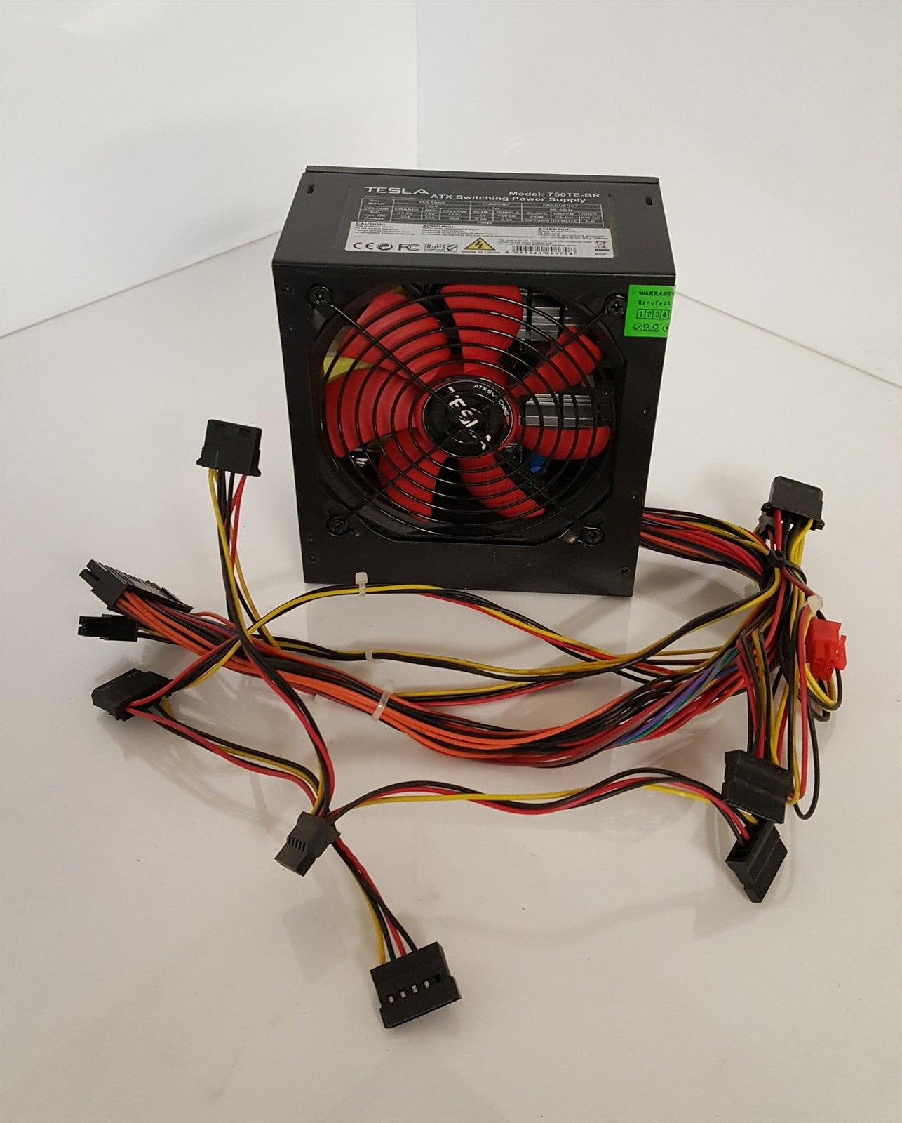 Tesla 750TE-BR 750W Desktop PSU ATX Power Supply Unit