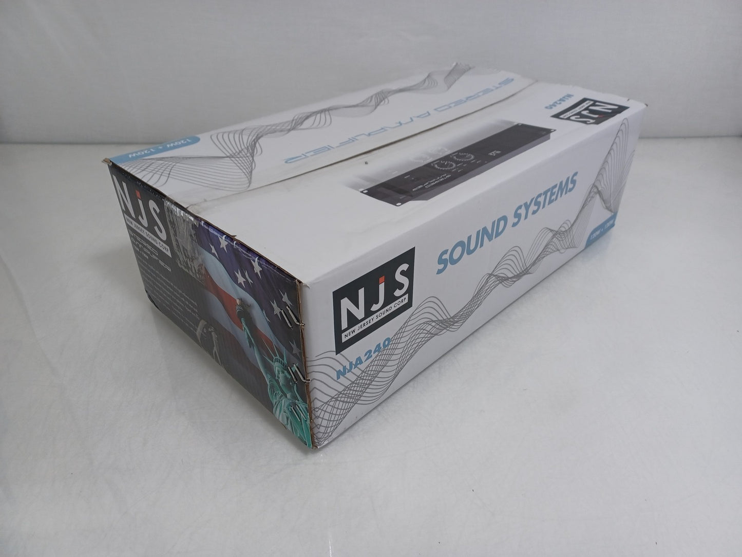 NJS NJA240 Stereo 2x 120W RMS 2U Rackmount Power Amplifier