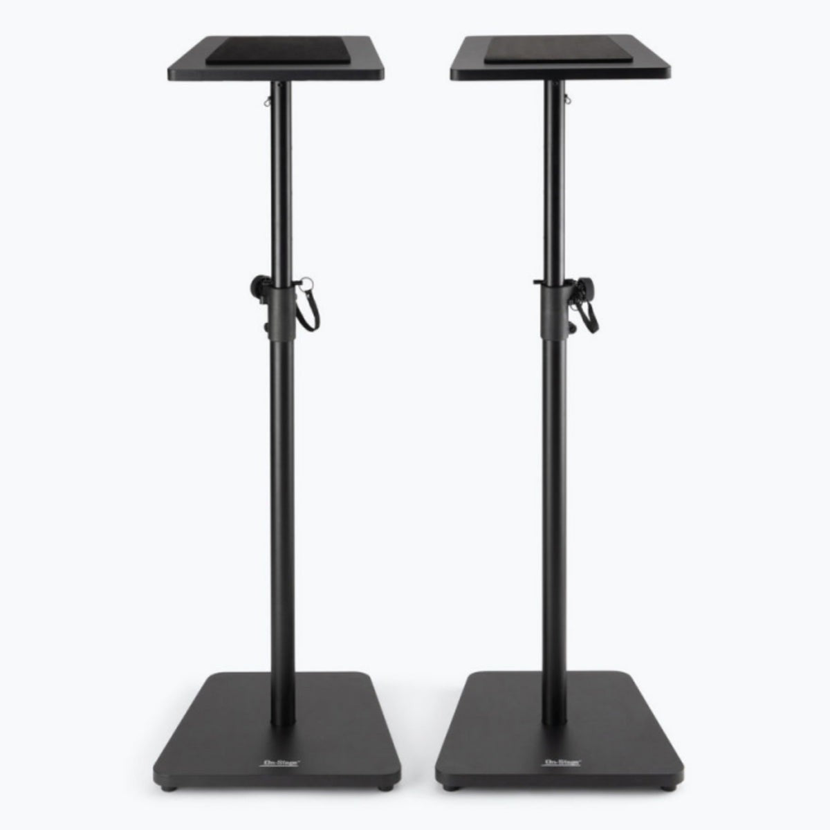 On-Stage SMS7500B Wood Monitor Stands Pair ~ Black