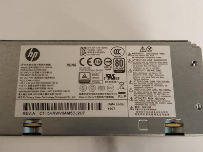 HP ProDesk G5 180W Power Supply Unit L07658-002 D18-180P2A