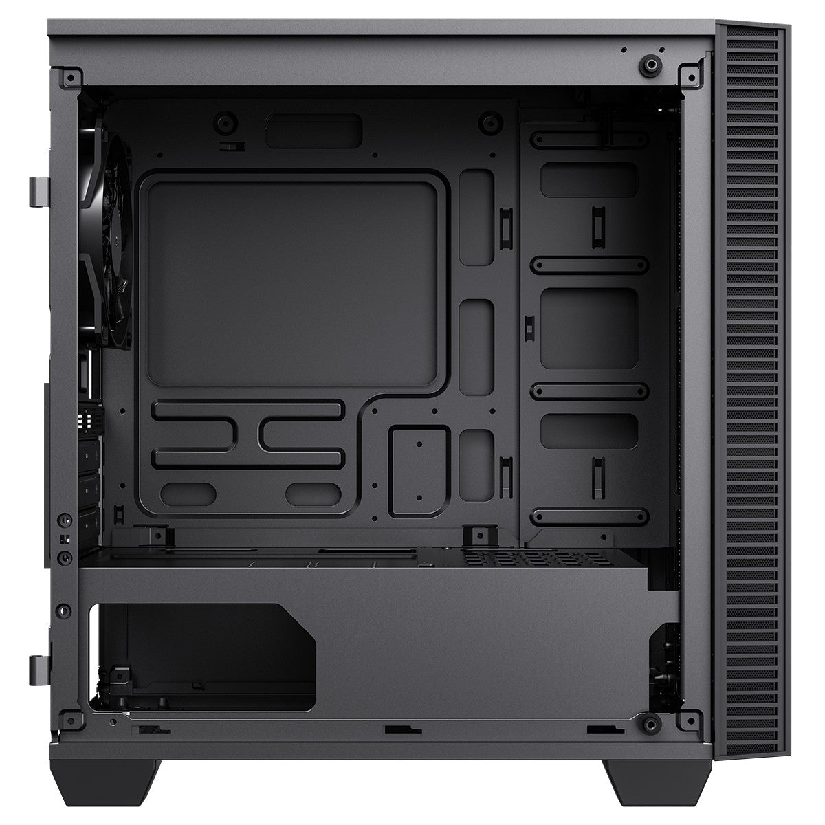 GameMax Mini Abyss ARGB mATX PC Black Gaming Case w/ Infinity RGB Front Panel