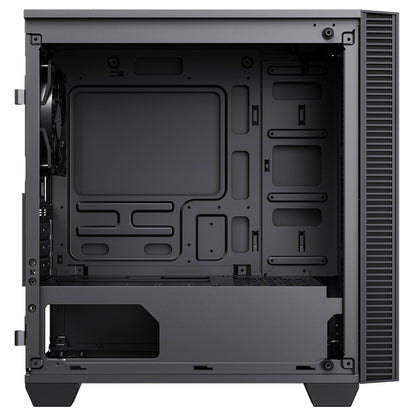 GameMax Mini Abyss ARGB mATX PC Black Gaming Case w/ Infinity RGB Front Panel