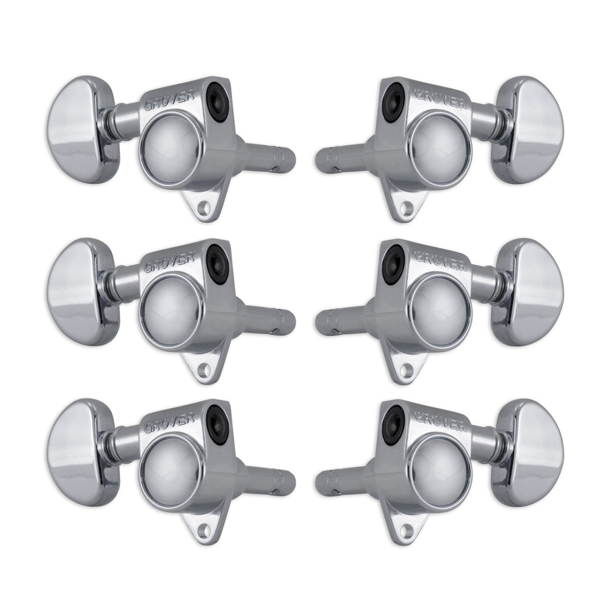 Grover Original Locking Rotomatics Machineheads ~ 3+3 ~ Chrome