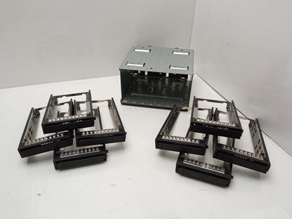 Intel RR2000 2.5" 8 Bay SAS SATA Hard Drive Backplane Cage and Caddy H88386-250