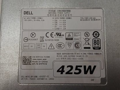 Dell Precision T5810 425W Power Supply Unit 0YFY1V YFY1V