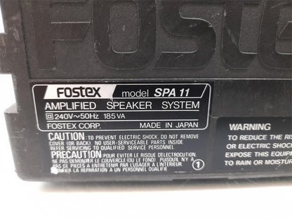 Fostex Spa 11 Amplified Speaker System - Built-In 100 Watt RMS Amplifier