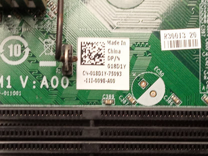Dell Inspiron 560 Socket LGA775 Motherboard With I/O Shield 018D1Y 18D1Y