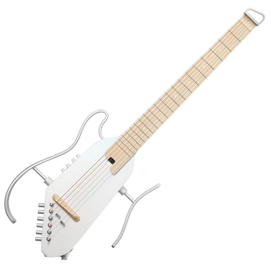 Donner HUSH-1PROWH Headless Electric Guitar ~ White